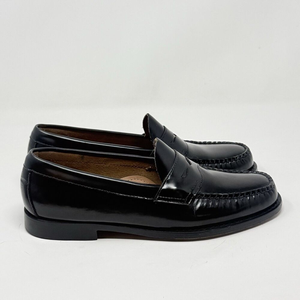 Bass Weejuns Walter Penny Loafer Mens 8.5 D Black Leather Slip On Dress Shoes